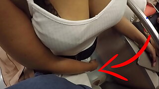Unknown Blonde Milf with Big Tits Make concessions Touching My Dick in Underpass ! That's called Clothed Sex?